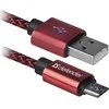 Defender USB AM-MICRO BM 1.0m 2.1A Raudona