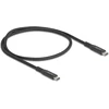 Kabelis USB Delock USB-C - USB-C 0.5 m Juodas (80023)