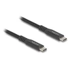 Kabelis USB Delock USB-C - USB-C 0.5 m Juodas (80023)