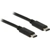 DELOCK Cable USB Type-C2.0 male > USB Type-C2.0 male 1 m juodas