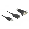 Kabelis USB Delock USB-A - RS-232 0.8 m Juodas (61506)