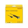 Kabelis USB Delock USB-A - RS-232 0.8 m Juodas (61506)