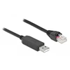 Kabelis USB Delock USB-A - RJ-45 1 m Juodas (64160)