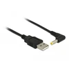 Delock maitinimo kabelis USB > DC 4,0 x 1,7 mm kištukas 90° 1,5 m