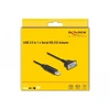 Kabelis USB Delock USB-A - RS-232 0.5 m Juodas