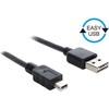 „Delock Cable“ EASY-USB 2.0 tipo A kištukas > USB 2.0 tipo Mini-B kištukas, 3 m juodas