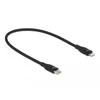 Kabelis USB Delock Kabelis danych i ładowania USB Type-C™ do Lightning™ dla iPhone™, iPad™ i iPod™ juoda 0,5 m MFi