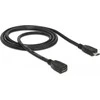 Delock ilgintuvas USB 2.0 tipo Micro-B kištukas > USB 2.0 tipo Micro-B lizdas