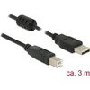 Delock kabelis USB 2.0 A kištukas > USB 2.0 B kištukas 3,0 m