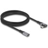DeLOCK 81148, 2 m, USB C, USB C, 20 Gbit/s, Juoda