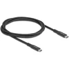 Kabelis USB Delock USB-C – USB-C 1 m Juoda (80024)