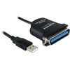 Kabelis USB Delock USB-A - 0.8 m Juodas (82001)