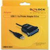 Kabelis USB Delock USB-A - 0.8 m Juodas (82001)