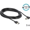 USB Delock USB-A kabelis - 5 m juodas (83467)
