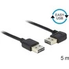 USB Delock USB-A kabelis - 5 m juodas (83467)