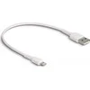 USB kabelis Delock USB-A - Žaibas 0,3 m Baltas (87866)