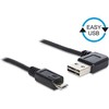 Delock kabelis EASY-USB 2.0 A kištukas > USB 2.0 tipo Micro-B kištukas 1m