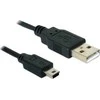 DELOCK Cable USB 2.0 mini B Standartinis 5 kontaktų 0,7 m