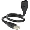 USB kabelis Delock USB-A - USB-A 0.35 m Juodas (83498)