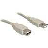 Kabelis USB Delock USB-A - USB-A 1,8 m Baltas (82239)