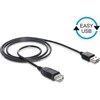Delock ilgintuvas USB 2.0 tipo A kištukas > USB 2.0 A tipo lizdas 2,0 m