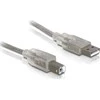 „Delock“ USB laidas USB-A – USB-B 0,5 m skaidrus (82057)