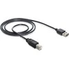 Delock Cable EASY-USB 2.0 A tipo kištukas > USB 2.0 B tipo kištukas 2 m juodas
