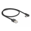 Kabelis USB Delock USB-A - USB-C 0.5 m Juodas (80029)