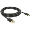 Delock kabelis USB 2.0 Type-A kištukas > Type-C™ 2.0 kištukas 3,0 m juodas