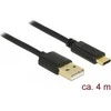 Delock kabelis USB 2.0 Type-A kištukas > Type-C™ 2.0 kištukas 4,0 m juodas