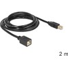 USB kabelis Delock USB-B - USB-B 2 m Juodas (83427)