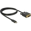 Delock Cable USB Type-C™ kištukas > DVI 24+1 kištukas DP-Alt režimas 4K 30 Hz 1 m sch