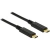 USB kabelis Delock USB-C - USB-C 3 m Juodas (83325)