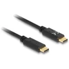 Kabelis USB Delock USB-C - USB-C 0.15 m Juodas (85356)