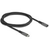 Kabelis USB Delock USB-C - USB-C 1 m Juodas (80022)