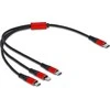 „Delock“ USB įkrovimo laidas „3 in 1 Type-C™“ su „Lightning™“ / „Micro USB“ / „Type-C™“ 30 cm
