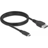 Kabelis USB Delock USB-C - DisplayPort 2 m Juodas (80165)