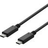 DELTACO USB 2.0 USB-C - USB-C krovimo kabelis, 3A, 3m, juodas / USBC-2003