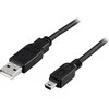 Kabelis DELTACO USB 2.0 "A-mini B", 1.0m, juodas / USB-24S