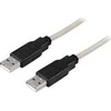 Kabelis DELTACO USB 2.0, A tipo vyriškas - A tipo vyriškas, 3m / USB2-9