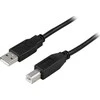 Kabelis DELTACO USB 2.0 "A-B", 2.0m, juodas / USB-218S
