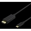 USB-C - HDMI kabelis DELTACO 2m, 4K@60Hz, juodas / USBC-HDMI-1020