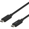 DELTACO USB-C - USB-C laidas, 5Gbit / s, 5A, 2M, juodas USBC-1503M