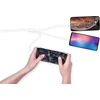 USB laidas Devia Smart 3in1 microUSB-Lightning-Type-C 1.2m baltas