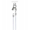 Devia kabelis lanyard 2in1 PD USB-C - Lightning 1,2 m 27W violetinės spalvos