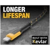 Kabelis USB Dewalt USB-A į Lightning kabelis 1.8 m, sustiprintas Kevlar (2459510)