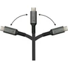 Alcasa Kabelis USB Digitus GoodConnections USB-C 2.0 (ST-ST) 0,5m Kabelis połączeniowy su tkaniny antracytowy
