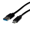 Kabelis USB Digitus USB-A - USB-C 3 m Juodas