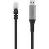Kabelis USB Digitus USB-A - RJ-45 3 m Juodai-sidabrinė (AK-300600-030-S)