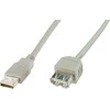 Digitus ASSMANN USB 2.0 extension cable 1.8m, A M/AF, rusvai gelsvas, AK-300202-018-E